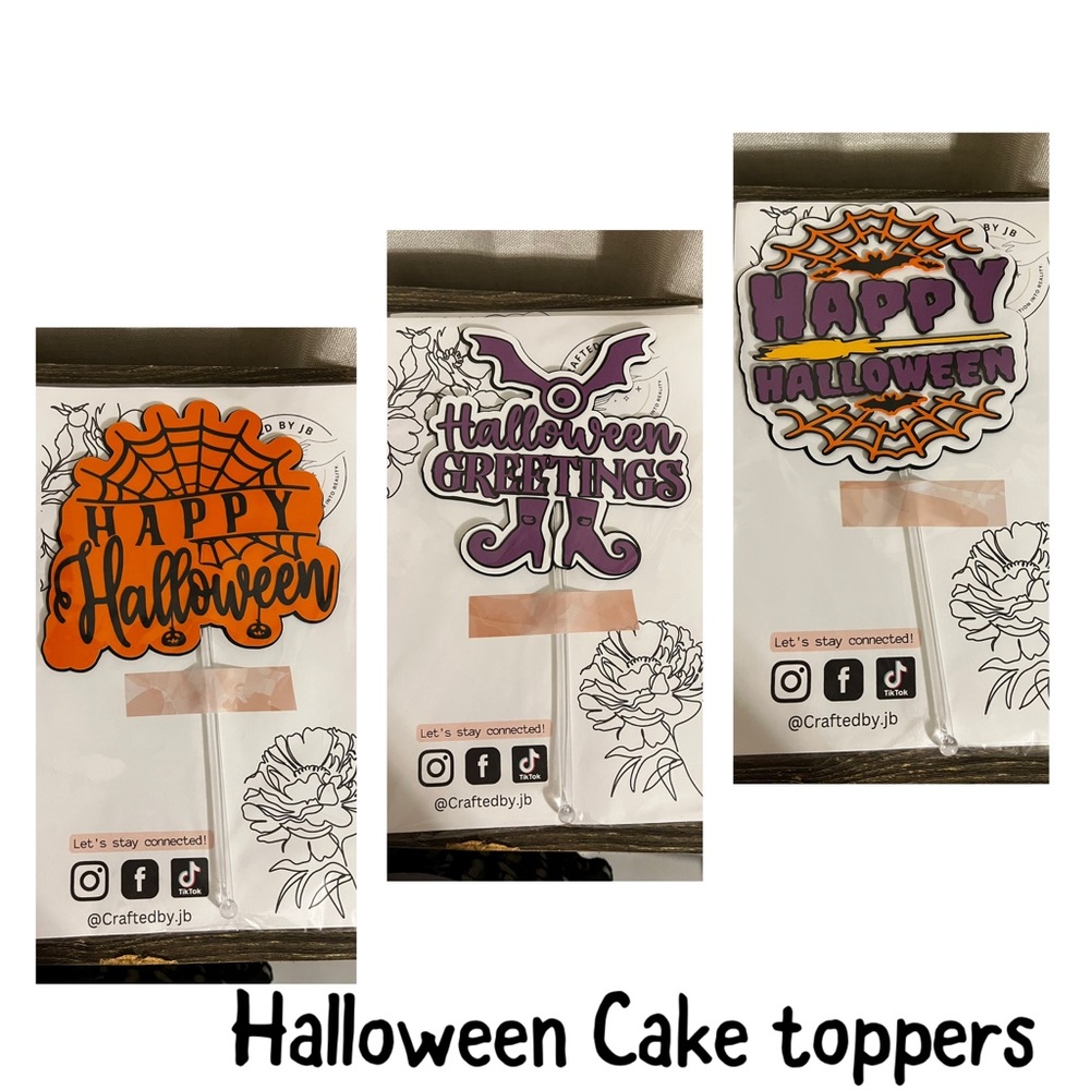 Halloween cake toppers. Great for halloween parties and cake toppers